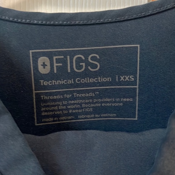 Figs Set Dark Harbor Joggers XS and one pocket top XXS - Picture 4 of 4